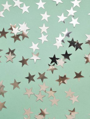 Renkli arkaplanda ışıltı istatistikleri.