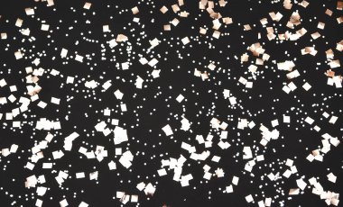 Renkli arka planda kurdeleler ve parıltılar.