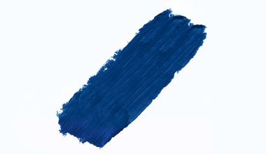 Beyaz arkaplanda lekeli mavi dokunun fotoğrafı.