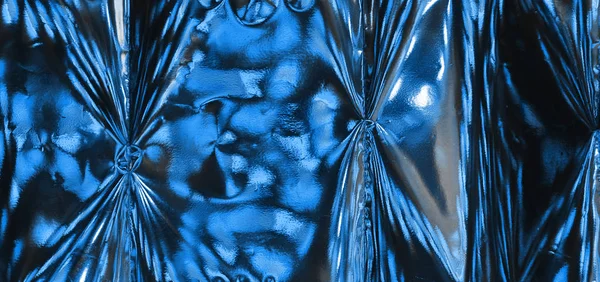 Foto Textura Holográfica Desfocada Folha Cor Azul Cor Ano 2020 — Fotografia de Stock