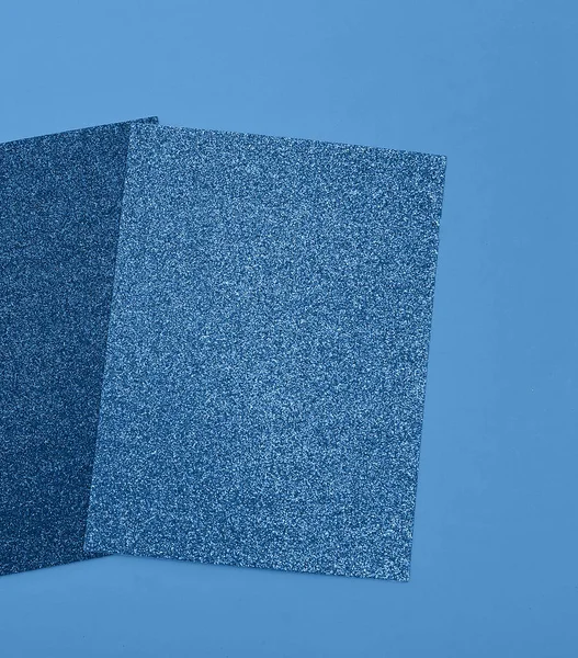 Kék Szikrázó Papírkészlet Színe 2020 — Stock Fotó