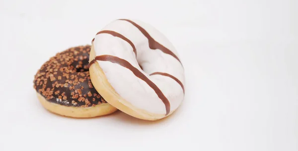 Delicious Donuts Light Background — Stock Photo, Image