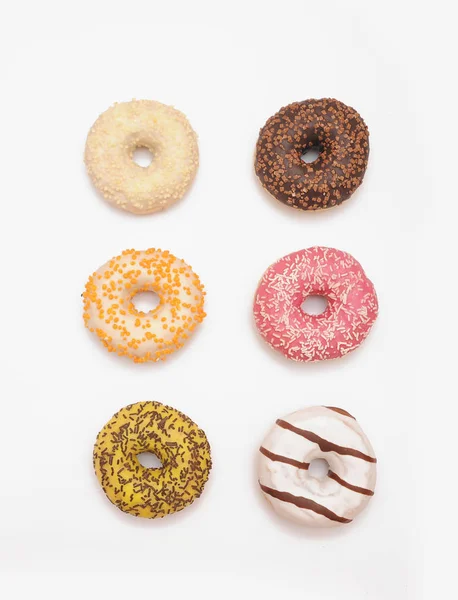 Delicious Donuts Light Background — Stock Photo, Image