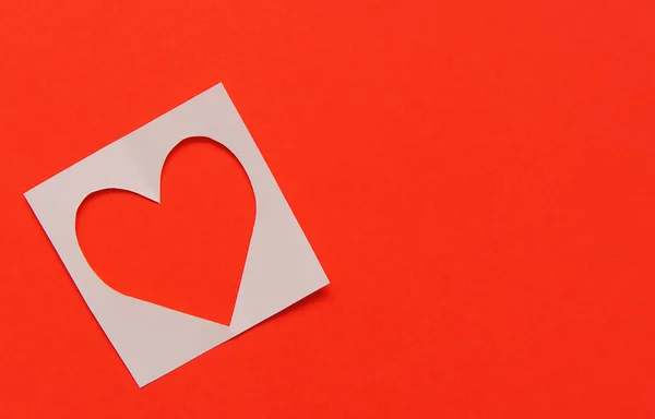 Carved Paper Heart Background — 스톡 사진