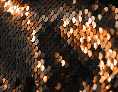 Işıl ışıl altın pulların fotoğrafı..