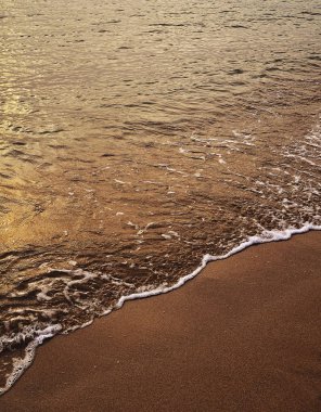 Yaz plajı. Güzel deniz manzarası.