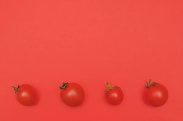 Tomates Sobre Fondo Colorido — Foto de Stock