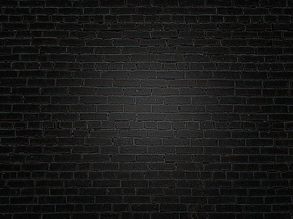 A velha textura de parede de tijolo preto escuro — Fotografia de Stock