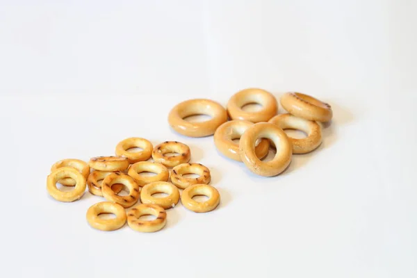 Crunchy fresh drying, croutons, bread for your breakfast — Stock Photo, Image