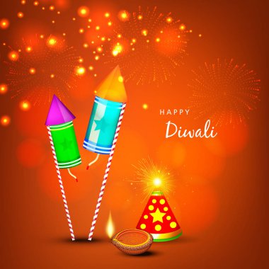 Mutlu Deepavali Festivali kutlama için yaratıcı tebrik kartı tasarımı 