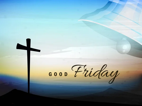 Good Friday Editable Vector Illustration Composed Hand Lettering Text Good — Stock Vector