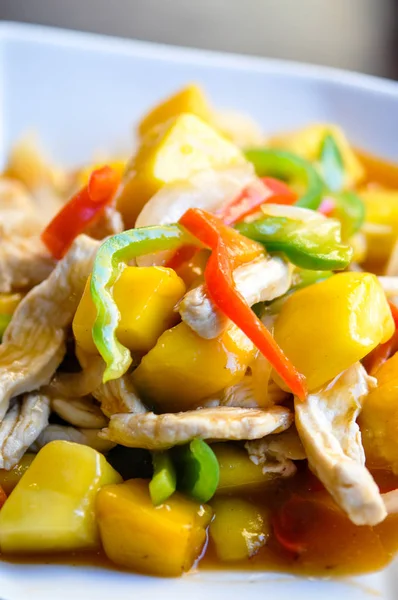 Stir-Fried Mango csirke — Stock Fotó