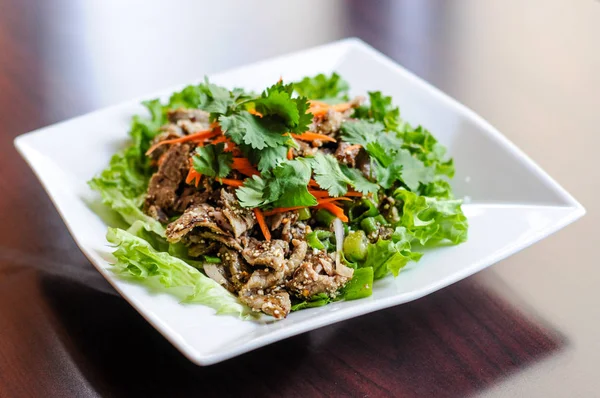 Ensalada de carne picante Nam Tok — Foto de Stock