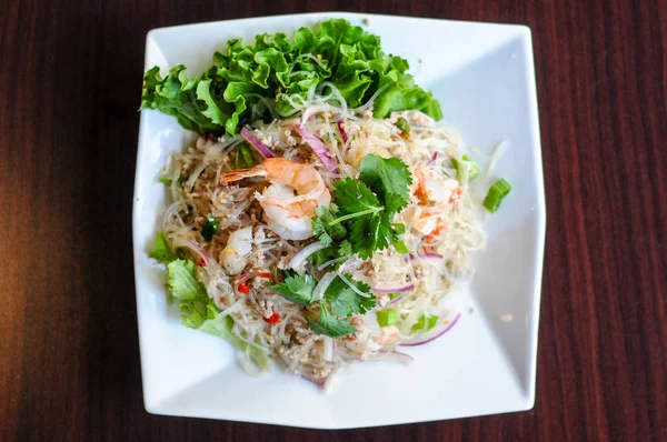 Ensalada de fideos de vidrio Yum Woonsen — Foto de Stock