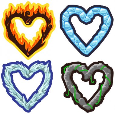 Vektör elemental Kalpler.