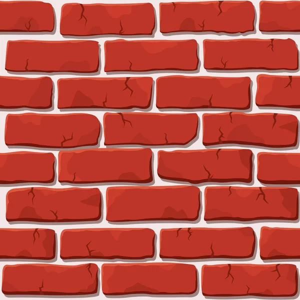 Red brick wall texture — Stock Vector