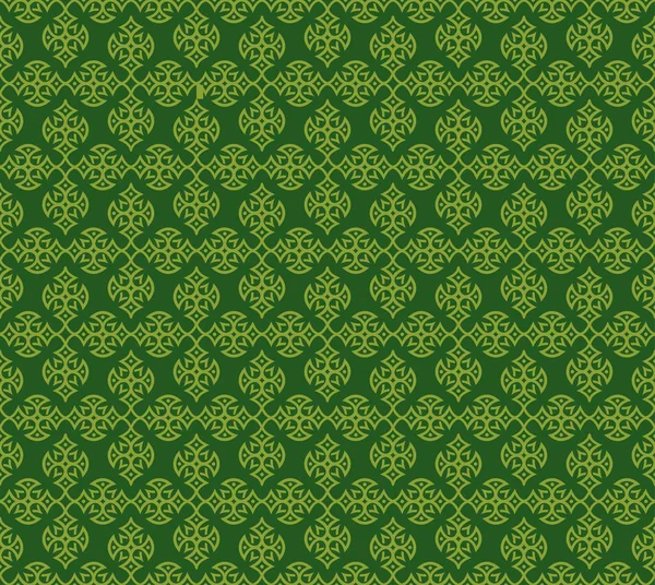 Art Vectoriel Avec Beau Motif Vert Sans Couture — Image vectorielle