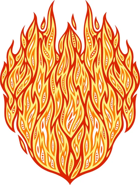 Heißes Feuermuster — Stockvektor