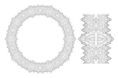 Alevli çelenkli boyama kitabı sanatı