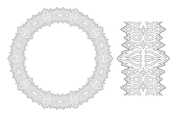 Alevli çelenkli boyama kitabı sanatı