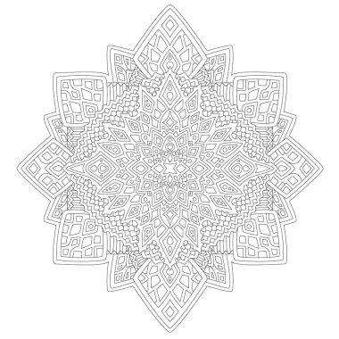 Soyut desenli boyama kitabı sayfası sanatı