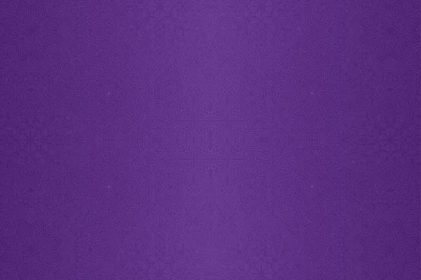 紫罗兰色背景上无缝抽象的老式线性图案美丽的插图 — 图库矢量图片