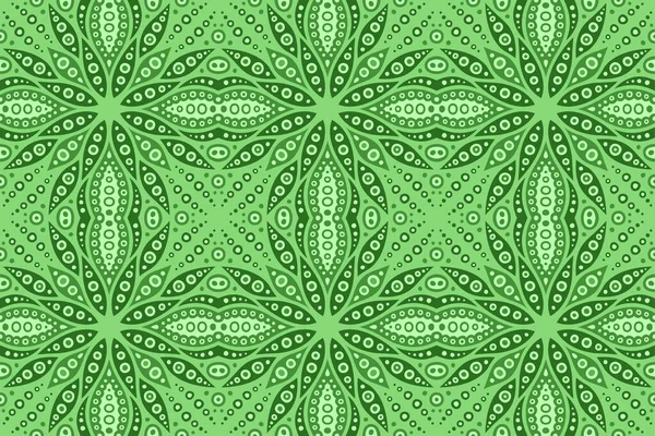 具有正方形无缝抽象图案的漂亮绿色网络背景 — 图库矢量图片