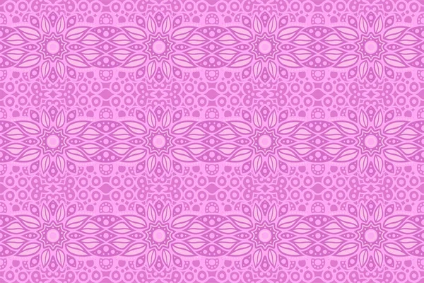 Beautiful Web Background Abstract Pink Seamless Pattern — Stock Vector