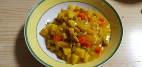 Délicieux Riz Curry Sucré Parfumé — Photo