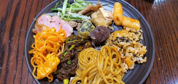 Variety Delicious Buffet Dishes — Stok fotoğraf