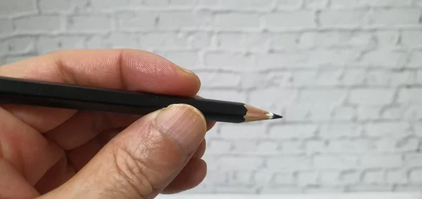 メモを取るための黒いペン — ストック写真