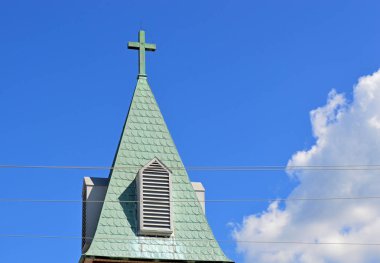 Kilise Steeple Hıristiyan arka plan