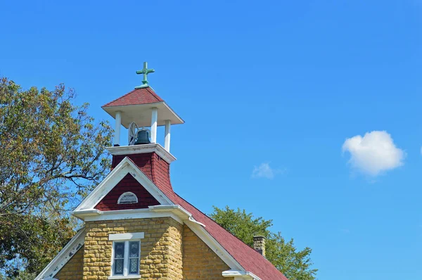 Kilise Steeple ve Bell Hıristiyan arka plan