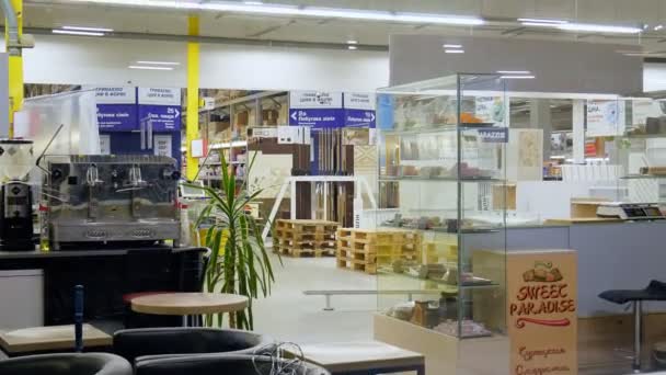 Vergrabene Geschäfte Leere Lagerräume Covid Quarantäne — Stockvideo