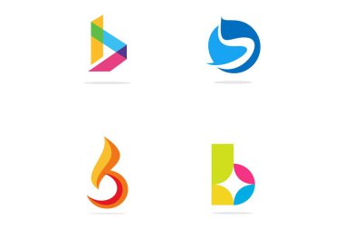  Mektup B logo tasarım koleksiyonları