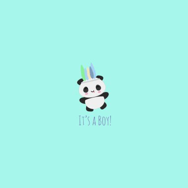 Vektör çizim wih şirin kawaii panda ayısı ve ifade olan bir