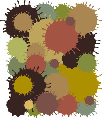 Mudblots kamuflaj beyaz arka plan üzerinde