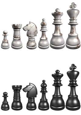 satranç tahtası 3D çizimi