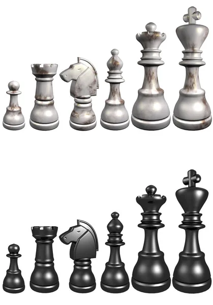 3d illustration of chess board — Stock Photo, Image