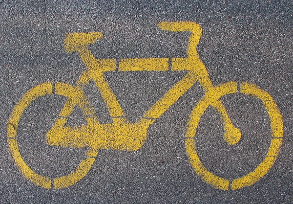 Bike lane signál — Stock fotografie