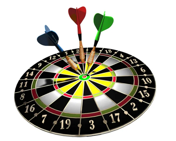 3d illustration of a Dart  board — Stock Photo, Image