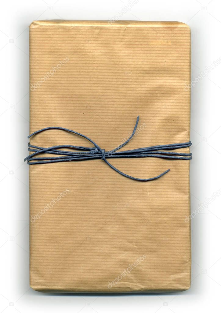 parcel on white background