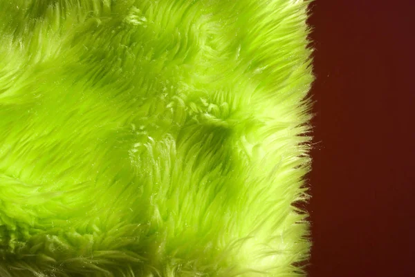 Zelená syntetická kožešina — Stock fotografie