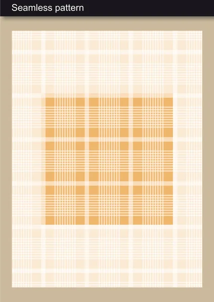 Modèle sans couture - Tartan neutre — Image vectorielle