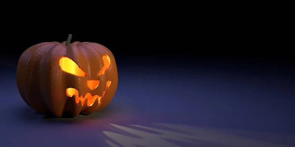 3D illustration of a halloween pumpkin — Stock Photo, Image