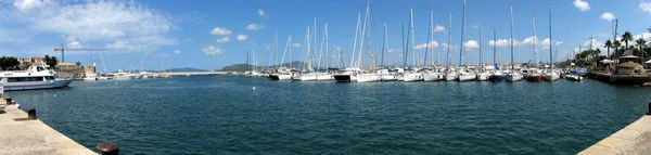 Imagem panorâmica do porto de Alghero — Fotografia de Stock