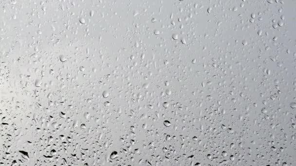 Gota Lluvia Cristal Ventana — Vídeos de Stock