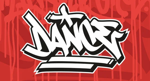 Kırmızı Arkaplanı olan Graffiti Yazı Tipi İmzalama