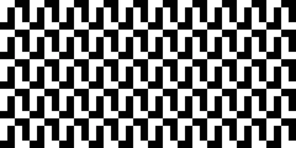 Ilustración abstracta inconsútil del vector del patrón negro y blanco — Archivo Imágenes Vectoriales