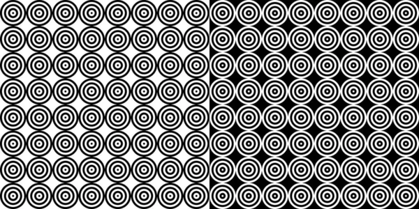Ilustración abstracta inconsútil del vector del patrón negro y blanco — Vector de stock
